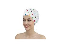 Fashy Bonnet de Douche à Pois Multicolores Taille Unique