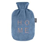 Fashy Bouillotte 2,0 l avec housse en peluche « Home », bleu, 67392 58