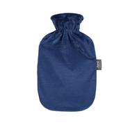 Fashy Bouillotte avec housse molletonnée Bleu marine 2 l