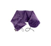 Fashy Coussin de Nuque avec Housse Moelleuse, garnissage pépins de Raisin, 64 x 14,5 cm, Violet
