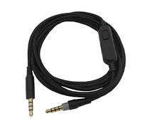 fasient1 Câble audio de remplacement pour casque 3,5 mm - 2 m / 6,6 pieds de fil auxiliaire en cuivre nu, prend en charge le volume ajusté, pour le casque de jeu Kingston