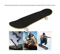 Fasike-Planche à Roulettes Avec Roue Silencieuses Adaptée Aux Enfants/Adults 79.5x20x13cm Noir
