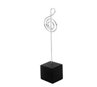Fasion Cube Base Support de note de musique, mémo, photo et note de place, noir, solide et durable