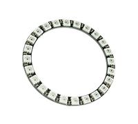 Fasizi 24 bits WS2812 5050 RGB LED Ring Light avec pilotes intégrés