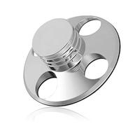 Fasizi LP Platines en métal et cuivre 320 g pour disques de poids et de chaîne Hi-Fi Argenté