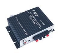 Fasizi LP-V3S Amplificateur de puissance stéréo Hi-Fi 2 Ch 25WR.M.S avec entrée audio 3,5 mm prise MP3 3,5 mm avec alimentation 5 A pour ordinateur, MP3, etc. - Noir