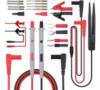 Fasizi Multi kit Ligne de Mesure 21 en 1 multimètre électrique Ligne de Mesure avec Pinces Crocodiles sonde de Test fiche Banane câble multimètre pour testeurs de Tension