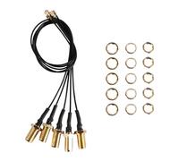 Fasizi ot de 5 câbles antenne WiFi U.FL vers SMA inversé 20cm - Adaptateur IPX/SMA Femelle pour FPV, Drone et réseau - Connexion Spirale extérieure