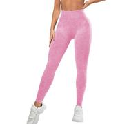 FASLOLSDP Legging de sport pour femme - Taille haute - Contrôle du ventre - Respirant - Sans coutures - Pantalon de compression pour le yoga, l'entraînement, le fitness, Rose 3., S