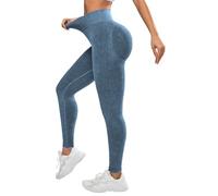FASLOLSDP Legging de sport pour femme - Taille haute - Contrôle du ventre - Respirant - Sans coutures - Pantalon de compression pour le yoga, l'entraînement, le fitness, Marine3., S
