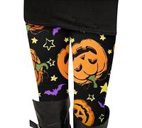 FASLOLSDP Leggings pour femme - Pantalon de sport amusant punk fitness - Halloween fantômes citrouille crâne - Motif Halloween - Push Up - Stretch - Pantalon skinny - Collants - Pantalon de yoga