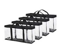 Fasmov Lot de 4 Sacs de Rangement VHS pouvant contenir jusqu'à 60 Grands Rubans VHS (15 par Sac)