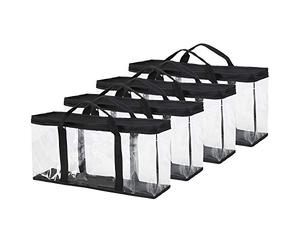 Fasmov Lot de 4 Sacs de Rangement VHS pouvant contenir jusqu'à 60 Grands Rubans VHS (15 par Sac)