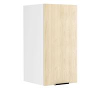Fasola meuble haut de cuisine 30 cm 1 porteReproduction chêne, blanc.