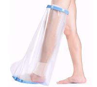 Fasola Protection Platre Jambe Antidérapant, Sac Douche Platre Pour Genoux Cassés, Orteil, Cheville, Blessure au Pied, Brûlures, Protege Platre Jambe Adulte Gardez Les Plaies et le Bandage au Sec