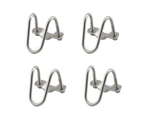 Faspiroty Collier de serrage pour tuyaux en acier inoxydable argenté M8 x 25 x 25 mm, Lot de 4
