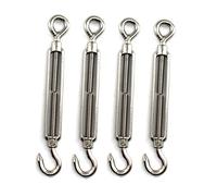 Faspiroty M10 Lot de 4 tendeurs de fil réglables en acier inoxydable 304