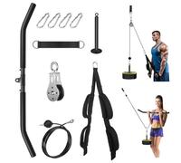 FASPUP Poulie Musculation, Fitness Musculation Poulie Tirage, Entraînement des Bras LAT pulldown Machine Équipement pour Biceps Curl, Extensions de Triceps