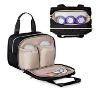 Fasrom Sac pour tire-lait portable avec glace compatible avec les tire-laits mains libres Elvie et Medela Pump in Style, étui de transport pour tire-lait portable pour les mamans qui travaillent, Noir