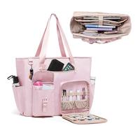 Fasrom Sac Professeur Grande taille avec compartiment ordinateur 15,6" | Avec 2 Pochettes pour Ordinateur et Tablette, 4 Poches en Filet, Poche Rabat et Poche Carree Zippee pour Enseignants