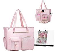 Fasrom XL Étui de Transport pour Bloc Lumineux A3 et Peinture Diamant, Sac de Rangement pour Contenir la Boîte à Lumière LED A3, Rose