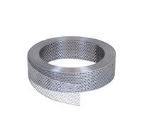 Fassadenprofile closoir obturateur de tuile anti oiseaux - grille d’aération toiture en aluminium, Argent, 60m x 100mm