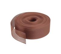 Fassadenprofile grille d’aération PVC 60m x 80mm - grille de ventilation rectangulaire anti-insectes pour toiture/gouttière - Rouge