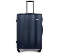 FASSLINE Valise Grande 76x51x29 cm, 96 l, Bagage enregistré Rigide ABS, roulettes 360°, Serrure à Combinaison, poignée télescopique, Taille XL, Valise à Coque Rigide à roulettes, Bleu foncé