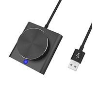 FASSME Contrôleur multimédia - Rotation du Volume Externe l'ordinateur,télécoVolume Audio Haut-Parleur d'ordinateur PC, Prise en Charge du sourdine [Video Game] [Video Game] [Video ame] [Video Game]