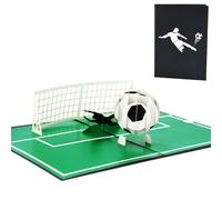 Fassory Carte de football pop-up 3D pour hommes, femmes, garçons et filles, carte d'anniversaire de football pour mari, frère, fils, petit-fils, neveu, carte de fête des pères (football)