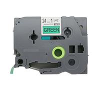Fassport 1 lot de ruban adhésif noir sur vert compatible avec Brother P-Touch TZ 751 TZe 751 24 mm