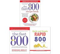 Fast 800 Recipe Book, The Fast 800, Nom Nom Fast 800 Cookbook 3 Books Collection Set