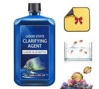 Fast-Acting Aquarium Water Clarifier, Aquarium Liquid State Clarifying Agent, Clears Cloudy Water & Maintains Clear Results, for Freshwater Aquariums & Fish Ponds, Maintains Crystal Clear (1)