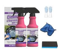 Fast-Acting Heavy-Duty Grill Degreaser Spray, 120ml Heavy Duty BBQ Grill Cleaner Spray, Removes Smoky Stains and Stubborn Grease, for Outdoor Grills, Ovens and Stove Tops (2 Pcs)