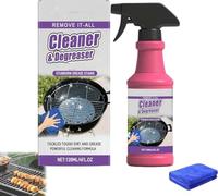 Fast-Acting Heavy-Duty Grill Degreaser Spray - BBQ Grill Cleaner, Grills and Smoker Cleaner and Degreaser, All Purpose Heavy Duty Cleaners for Barbecue Grills,Smoky Stains & Stubborn Grease (1pcs)