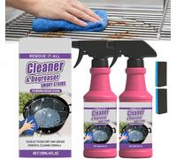 Fast-Acting Heavy-Duty Grill Degreaser Spray, BBQ Grill Cleaner Spray for Outdoor Grills, Smoker Cleaner for Smoky Stains and Stubborn Grease