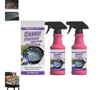 Fast-Acting Heavy-Duty Grill Degreaser Spray,BBQ Grill CleanerSpray for Outdoor Grills,120 ML BBQ Heavy Duty Degreaser GrillCleaner Spray, All Purpose Grills CleanerSpray For Stubborn Splatters,Stove