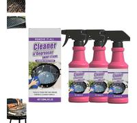 Fast-Acting Heavy-Duty Grill Degreaser Spray,BBQ Grill CleanerSpray for Outdoor Grills,120 ML BBQ Heavy Duty Degreaser GrillCleaner Spray, All Purpose Grills CleanerSpray For Stubborn Splatters,Stove