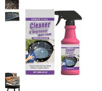 Fast-Acting Heavy-Duty Grill Degreaser Spray,BBQ Grill CleanerSpray for Outdoor Grills,120 ML BBQ Heavy Duty Degreaser GrillCleaner Spray, All Purpose Grills CleanerSpray For Stubborn Splatters,Stove