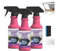 Fast-Acting Heavy-Duty Grill Degreaser Spray, BBQ Grill Degreaser Cleaner Heavy Duty, Smoker Cleaner for Smoky Stains, Stubborn Grease,120ml Spray Nettoyant à Action pour Four, Barbecue, Grills (3Set)