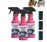 Fast-Acting Heavy-Duty Grill Degreaser Spray,BBQ Grill Degreaser Cleaner Heavy Duty,Smoker Cleaner for Smoky Stains, and Stubborn Grease,All Purpose Heavy Oil Cleaning Agent for Barbecue Grills (3PC)