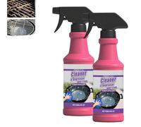 Fast-Acting Heavy-Duty Grill Degreaser Spray,BBQ Grill Degreaser Cleaner Heavy Duty,Spray Dégrasseur Pour Gril,Dégraissant Barbecue Grilles de Cuisson,Four De Cuisson Poêle Plat De Tache Graisse (2PC)