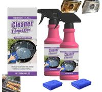 Fast-Acting Heavy-Duty Grill Degreaser Spray,Grille Barbecue,Spray Degraissant Barbecue,Bbq Grill Degreaser Cleaner Heavy Duty, Smoker Cleaner For Smoky Stains,And Stubborn Grease