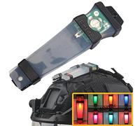 Fast Airsoft Casque Tactique, avec Visière Protection Intégrale, Housse de Casque Lampe de Poche Clignotant Lunettes Cagoule, pour Paintball Tir Riot Action War Games,Light