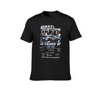 Fast and Furious 19 Years of 2001-2020 Character Signatures T-Shirt Black M