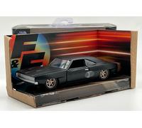 JADA 33450 MINIATURE DODGE CHARGER WIDE BODY BLACK FF 1968 1/32