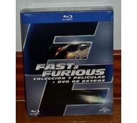 Fast And Furious (A Todo Gaz ) 1-7 Collection Complète 7 Blu-Ray + 1 DVD Scellé