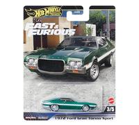 FAST AND FURIOUS Auto FORD GRAN TORINO SPORT 1972 - Maquette Die Cast Scala 1:64 - longueur 7cm - HYP72