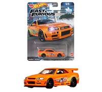 Hot Wheels Fast and Furious Die Cast Model Car Nissan Skyline GT-R BNR34 - Échelle 1/64 Longueur 7cm HKD21