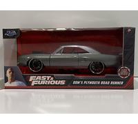 Fast And Furious Doms Plymouth Route Chemin Primer Gris 1:24 Jada 30745